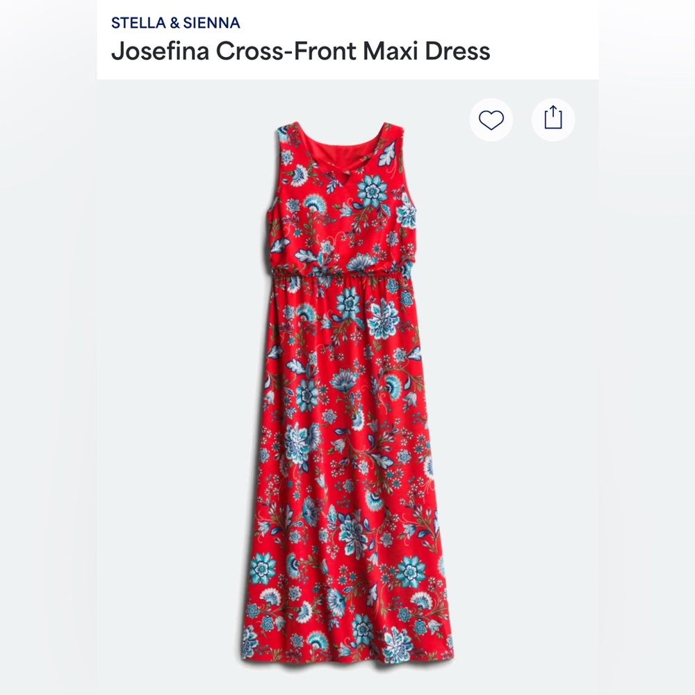 Stella & Sienna: Girls Josephina Cross-Front Maxi Dress
Size: Medium